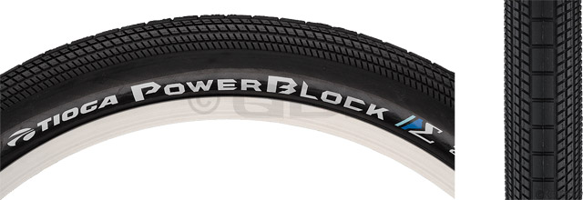 Tioga Powerblock S-Spec Tire - 20 x 1.6, Clincher, Folding, Black, 120tpi 