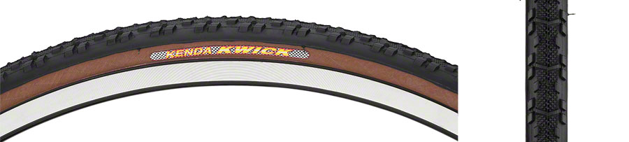 solapa fuga Deber Kenda Kwick Tire - 700 x 30, Clincher, Wire, Black/Mocha, 60tpi |  Bikeparts.Com