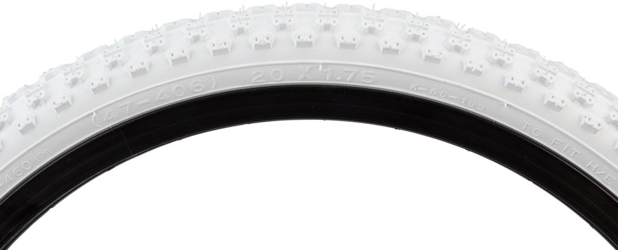 Kenda K50 Tire - 20 x 1.75, Clincher, Wire, White 