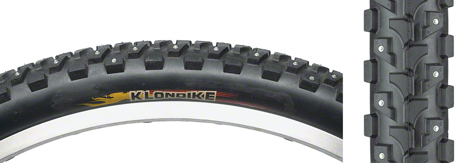 Kenda Klondike K946 Tire - 26 x 1.95, Clincher, Wire, Black, 30tpi, Studded