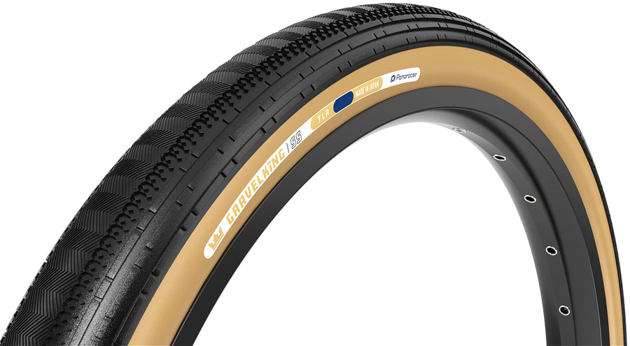 Panaracer GravelKing SS Tire - 650b x 43 / 27.5 x 1.75, Tubeless, Folding, Black/Brown