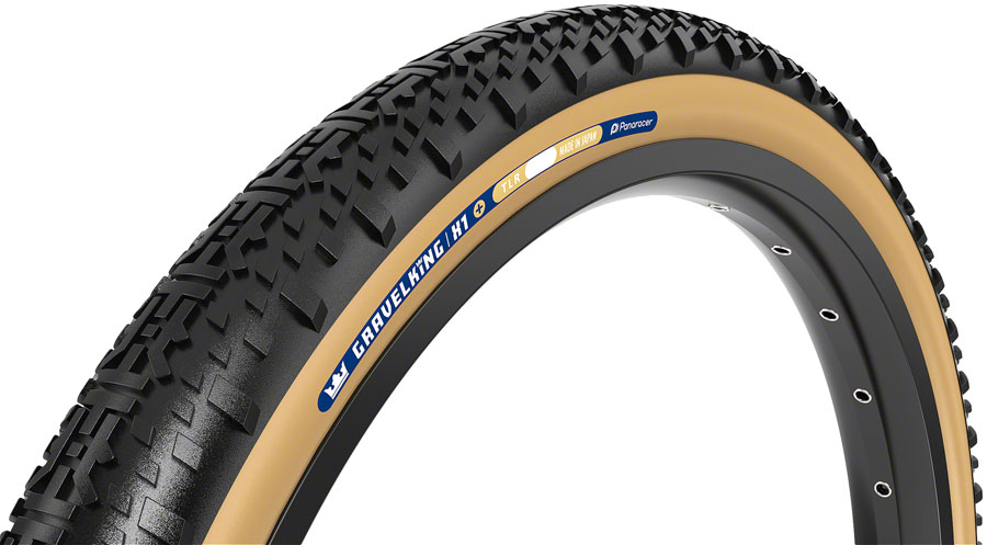 Panaracer GravelKing X1 Plus Tire - 700 x 35, Tubeless, Folding, Black/Brown