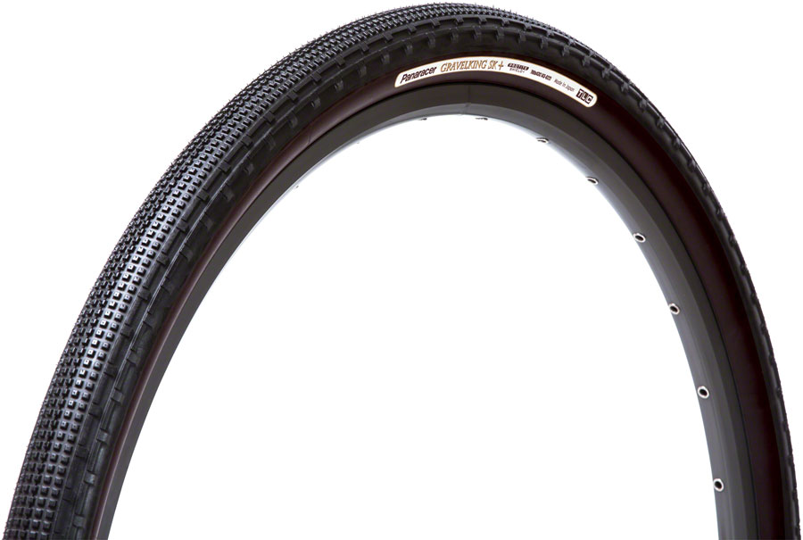 Panaracer GravelKing SK Plus Tire - 700 x 43, Tubeless, Folding, Black, ProTite Protection 