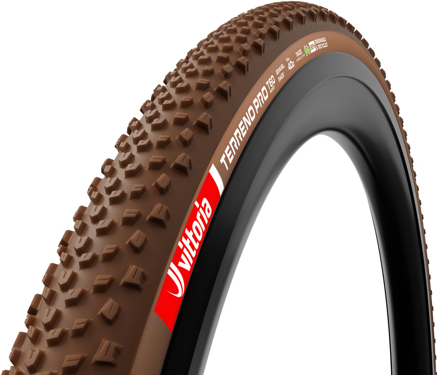 Vittoria Terreno Pro T60 Mixed Tire - 700 x 40, Tubeless, Folding, Black/Brown, Eco Gravel Race
