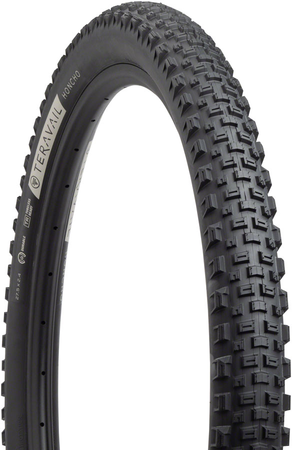 Teravail Honcho Tire - 27.5 x 2.4, Tubeless, Folding, Black, Light and Supple 