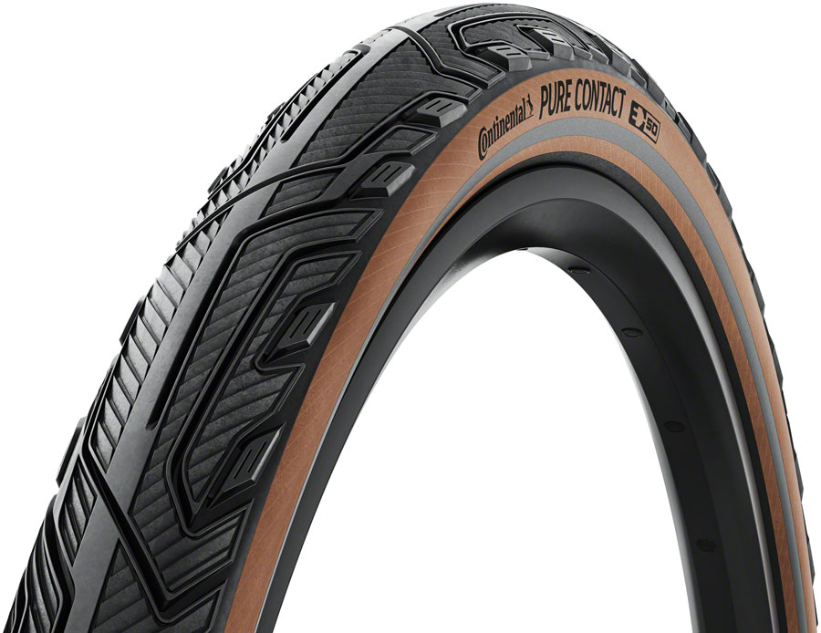Continental Pure Contact Tire - 27.5 x 2.2, Clincher, Folding, Black/Coffee/Graphite Reflex, Vectran / PolyX Breaker, E50