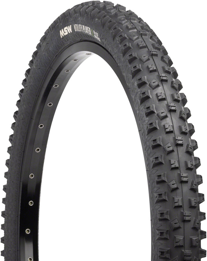 MSW Utility Player Tire - 18 x 2.25, Black, Folding Wire Bead, 33tpi 