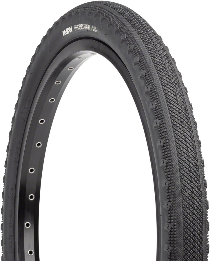 MSW Efficiency Expert Tire - 20 x 1.75, Black, Rigid Wire Bead, 33tpi