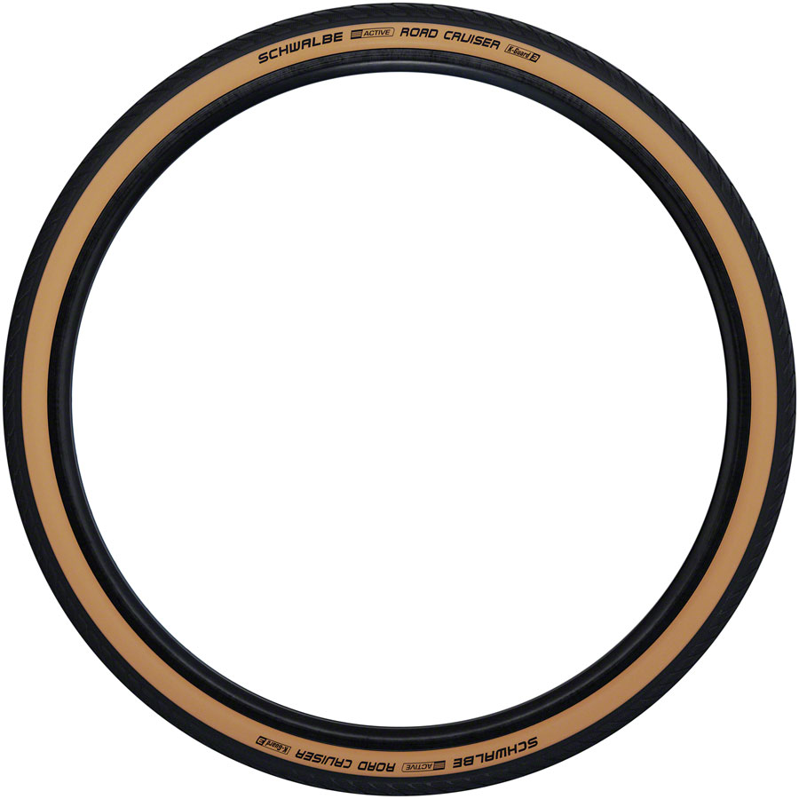 Schwalbe Road Cruiser Tire 26 x 1.75, Clincher, Wire, Gumwall/Black