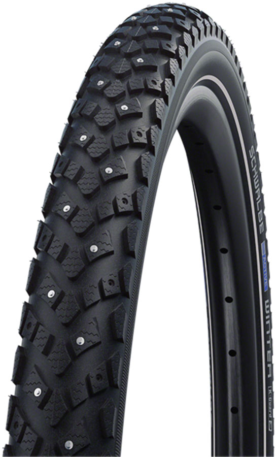 Schwalbe Winter Tire - 700b x 38 / 28 x 1-1/2, Clincher, Wire, Black, K-Guard, Winter, 116 Studs 