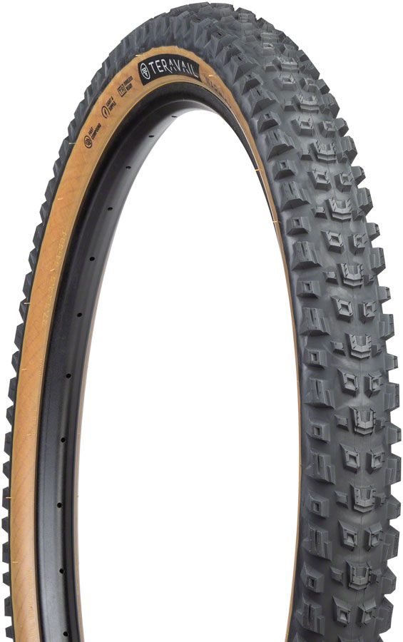 Teravail Warwick Tire - 27.5 x 2.5, Tubeless, Folding, Tan, Light and Supple, Fast Compound 
