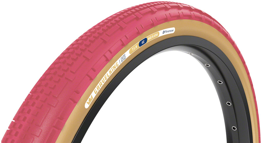Panaracer GravelKing SK Tire - 700 x 40, Tubeless, Folding, Cranberry/Brown