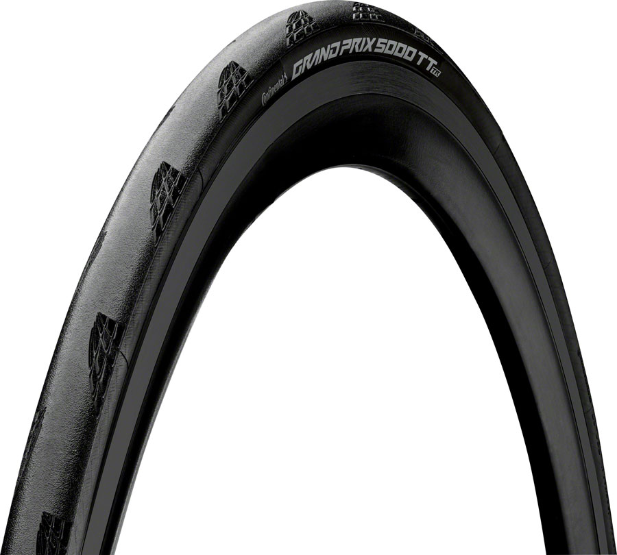 Continental Grand Prix 5000 Timetrial TR Tire - 700 x 25, Tubeless, Folding, Black, BlackChili, Vectran Breaker, LazerGrip, ACT 