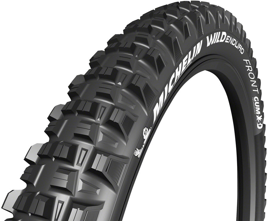 Michelin Wild Enduro Tire - 27.5 x 2.4, Tubeless, Folding, Black, 60tpi, Front, Gum-X, Ebike 