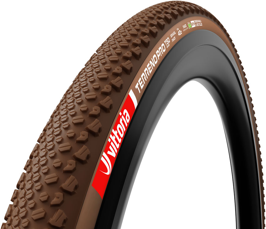 Vittoria Terreno Pro T50 Mixed Tire - 700 x 45, Tubeless, Folding, Black/Brown, Eco Gravel Race