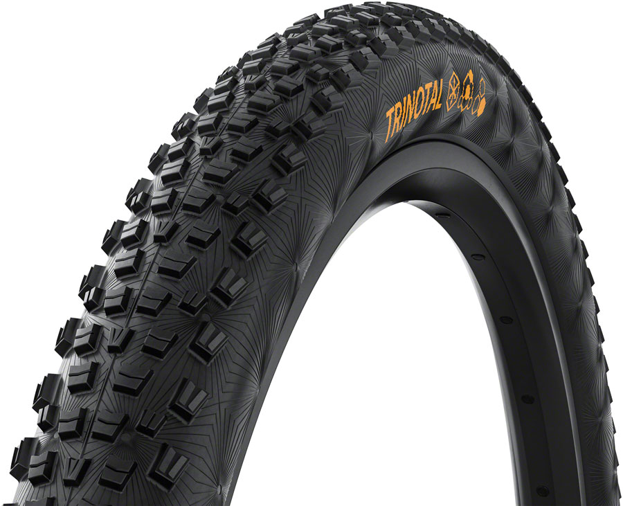 Continental Trinotal Tire - 27.5 x 2.20, Tubeless, Folding, Black, Grip, Trail Casing, E25