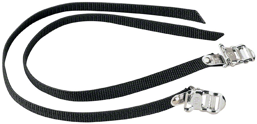 Dimension Nylon 450mm Basic Toe Straps, Black, Pair






