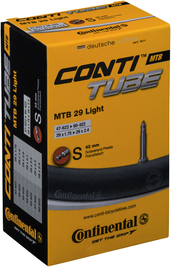 Continental Light Tube - 29 x 1.75 - 2.5, 42mm Presta Valve






