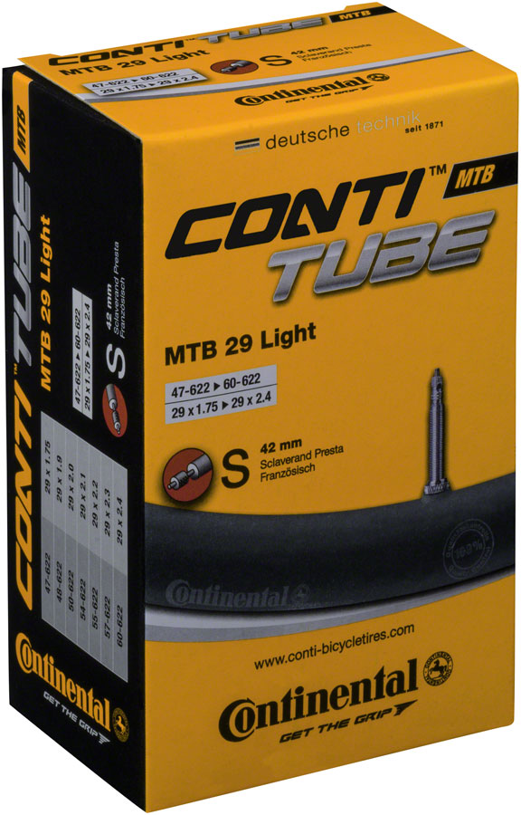 Continental Light Tube - 29 x 1.75 - 2.5, 42mm Presta Valve 