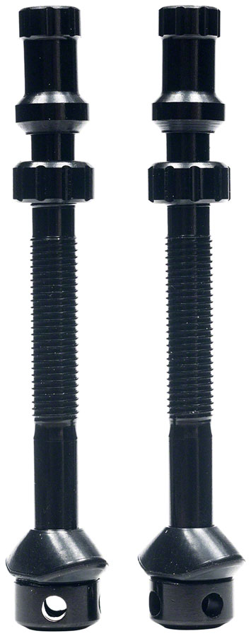 Stan's Tubeless Exo-Core Valve Stems - Alloy, Tall, Black, Pair