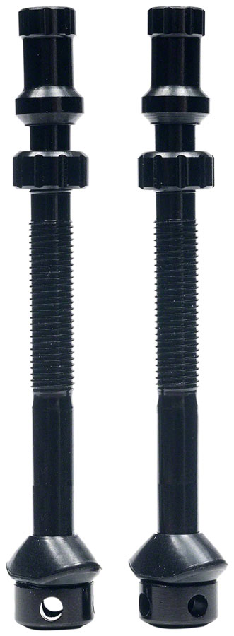 Stan's Tubeless Universal+ Valve Stems - Alloy, Extra Tall, Black, Pair