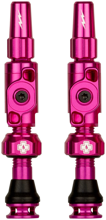 Muc-Off Big Bore Lite Tubeless Valve Stems - Small, 30mm, Pink