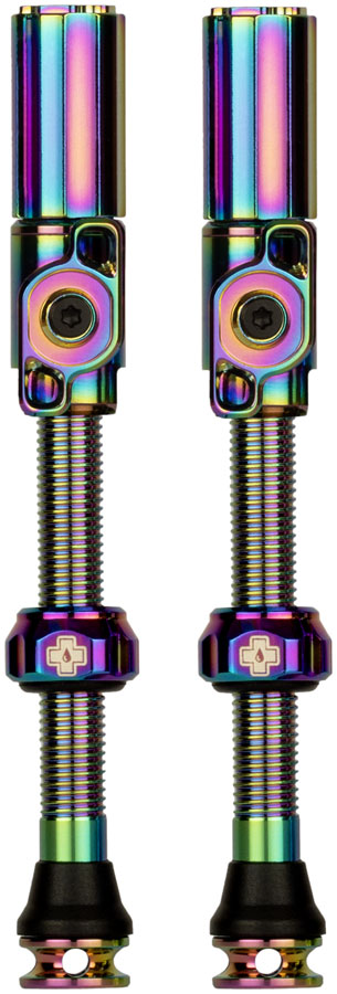 Muc-Off Big Bore Hyrid Tubeless Valve Stems - Large, 45mm, Iridescent