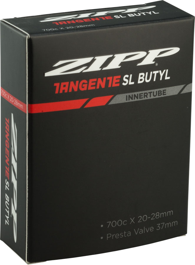 Zipp Tangente Butyl Tube - 700 x 20-28mm, 37mm Aluminum Presta Valve 