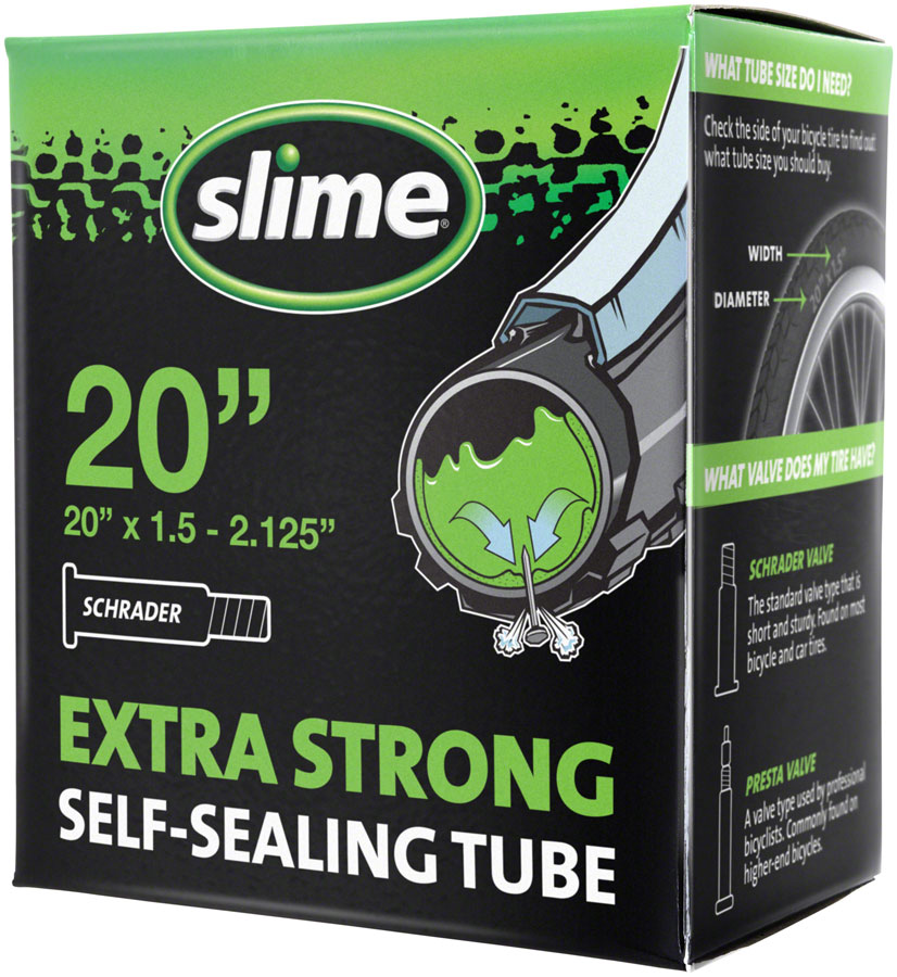 Slime Self-Sealing Tube - 20 x 1.5 - 2.125, Schrader Valve