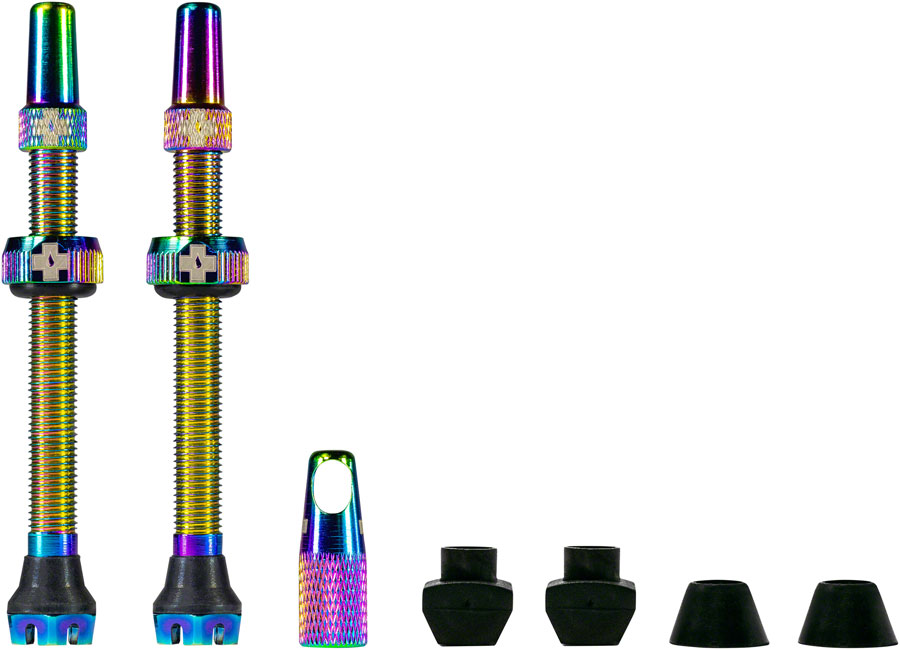 Muc-Off V2 Tubeless Valve Kit - Iridescent, 60mm, Pair 
