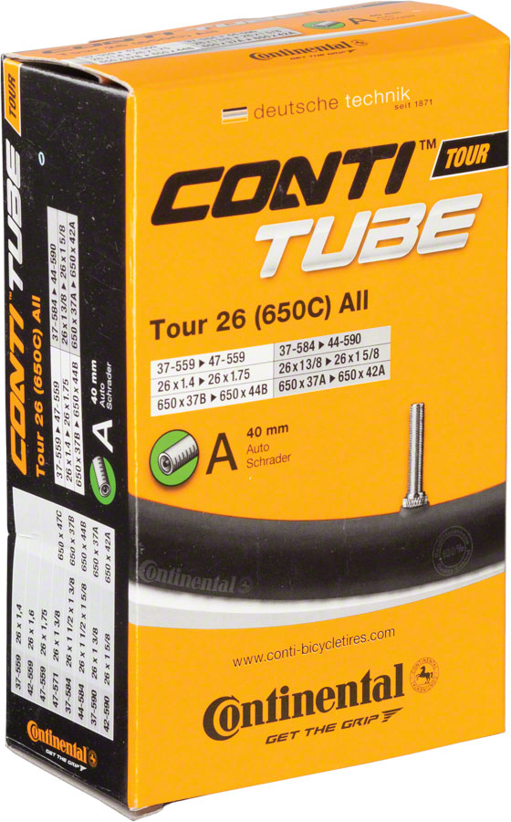 Continental Standard Tube - 26 x 1.4 - 1.75, 40mm Schrader Valve 