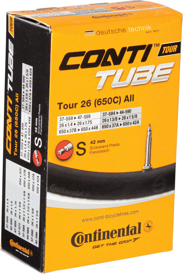 Continental Standard Tube - 26 x 1.4 - 1.75, 42mm Presta Valve






