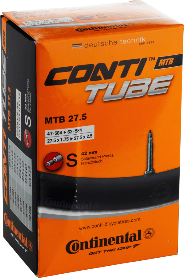 Continental Standard Tube - 27.5 x 1.75 - 2.5, 42mm Presta Valve






