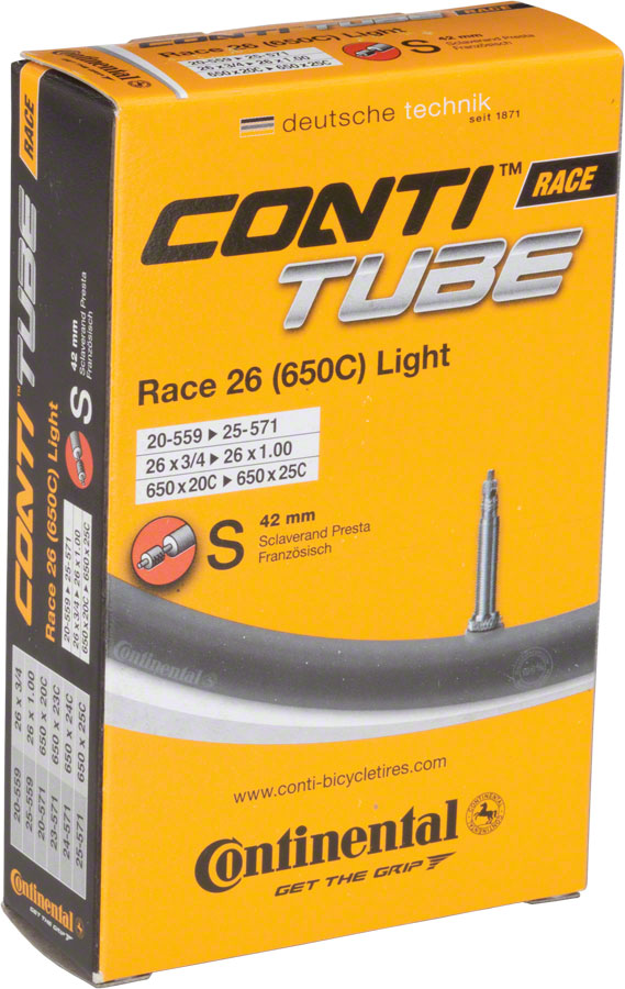 Continental Light Tube - 26 / 650c x 20 - 25mm, 42mm Presta Valve






