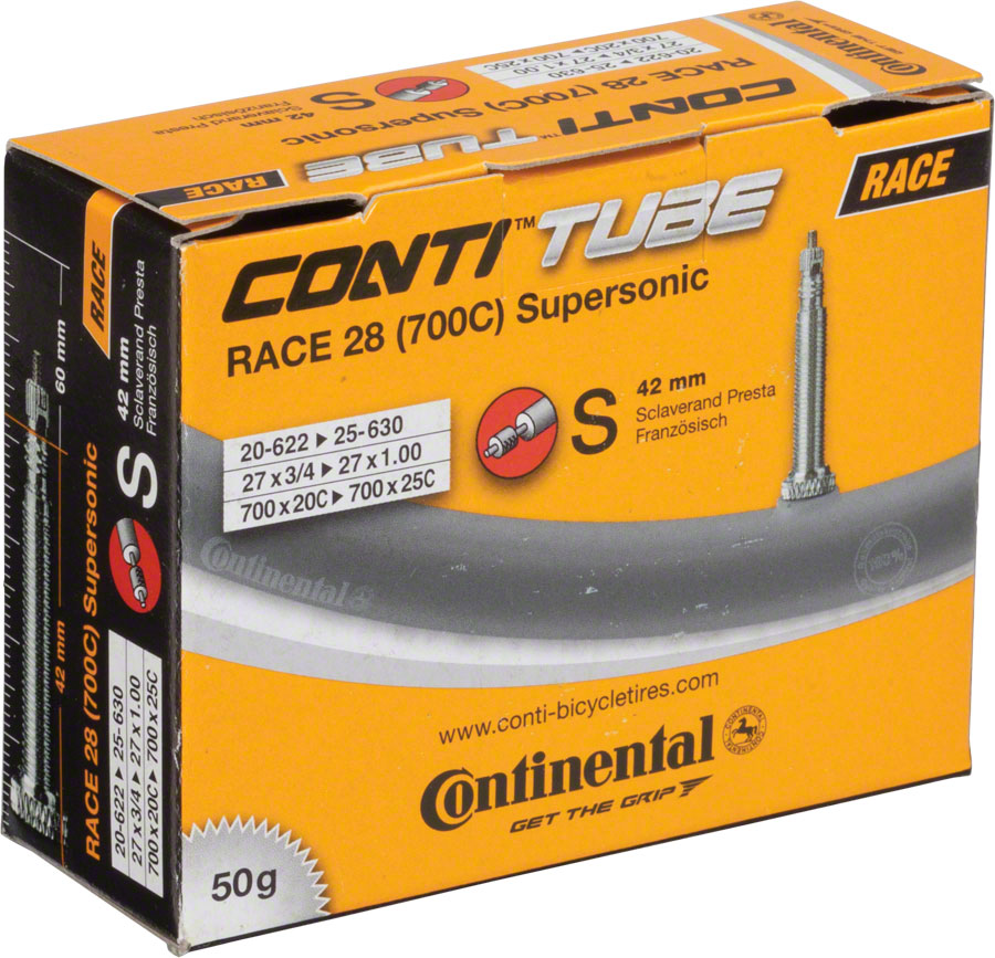 Continental Supersonic Tube - 700 x 20 - 25mm, 42mm Presta Valve 