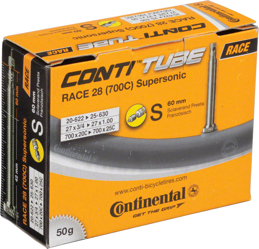 Continental Supersonic Tube - 700 x 20 - 25mm, 60mm Presta Valve 