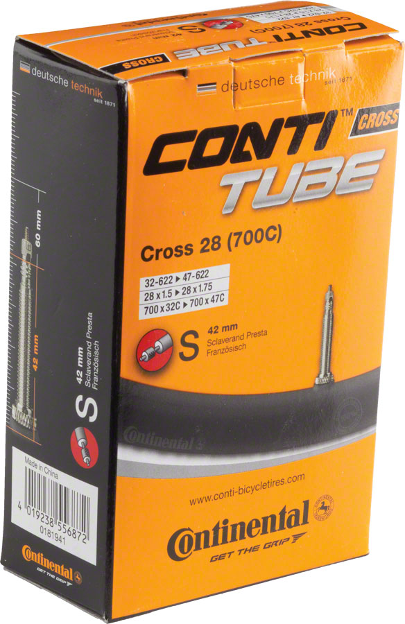 Continental Standard Tube - 700 x 32 - 47mm, 42mm Presta Valve






