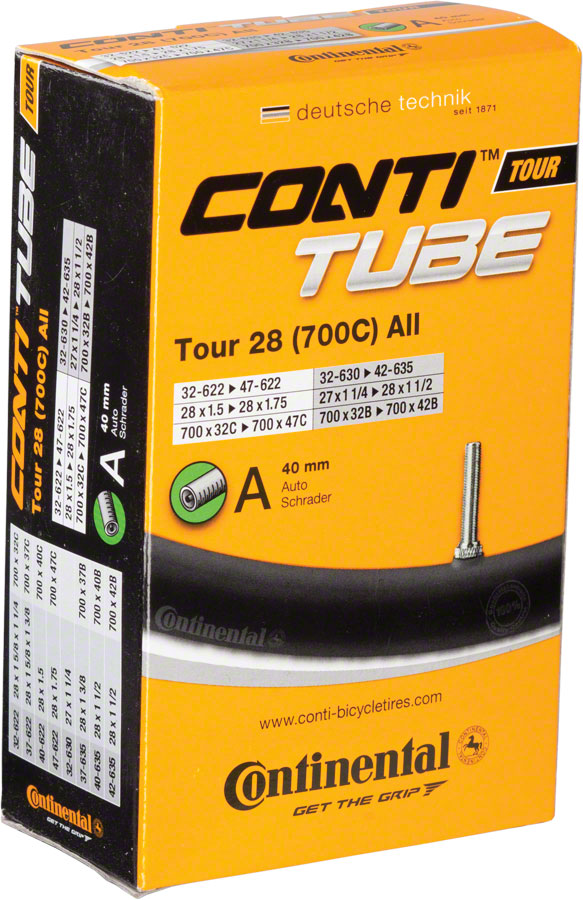 Continental Standard Tube - 700 x 32 - 47mm, 40mm Schrader Valve






