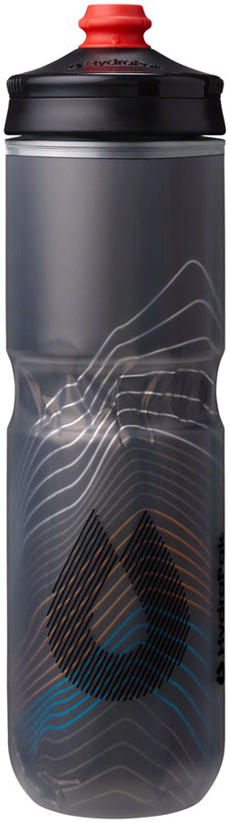 Hydrapak Polar Surge Ascent Insulated Water Bottle - 24oz, Black