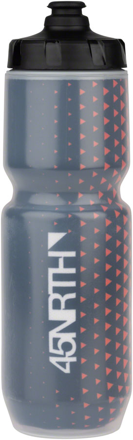 45NRTH Last Light Insulated Purist Water Bottle - Black/Orange, 23oz 
