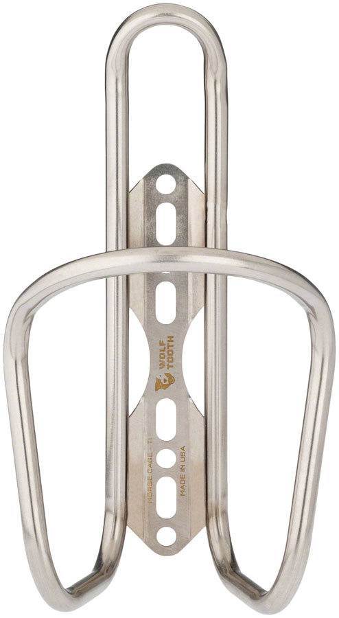 Wolf Tooth Morse Bottle Cage - Titanium, Silver