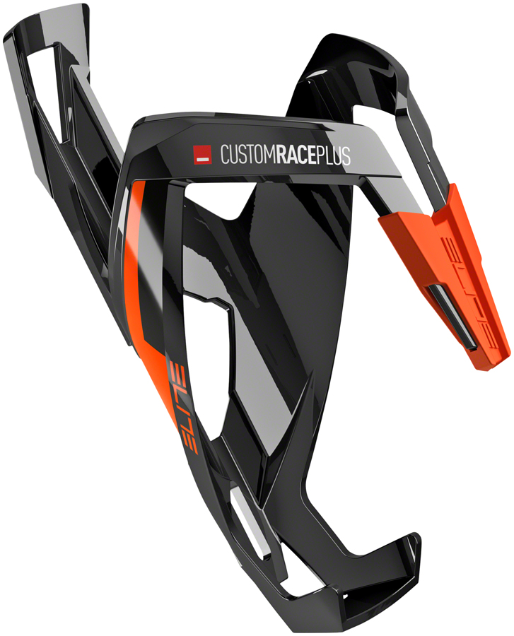 Elite Custom Race Plus Water Bottle Cage - Glossy Orange 