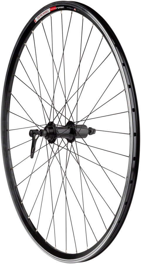 Sta-Tru Double Wall Rear Wheel - 700c, QR, 10 x 130mm, HG 8/9/10-Speed, Black, 16.5i