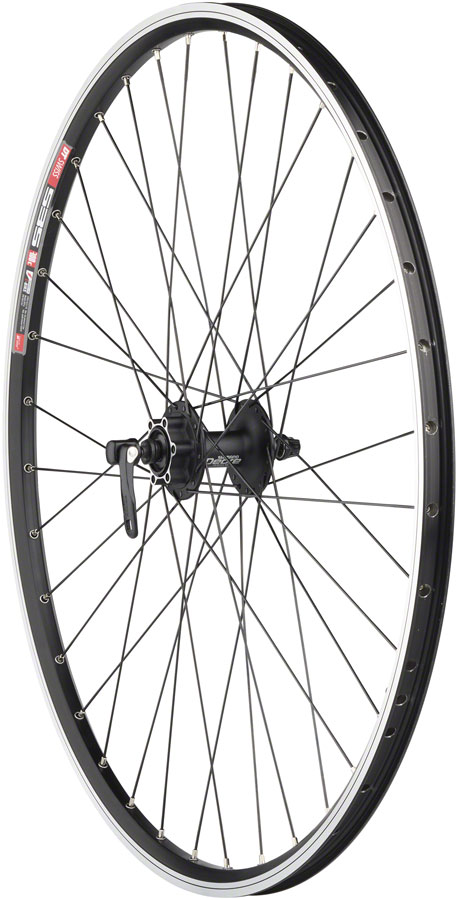 Quality Wheels TK535/Deore Front Wheel - 700, QR x 100mm, 6-Bolt, Rim Brake, Black, Clincher, 36H