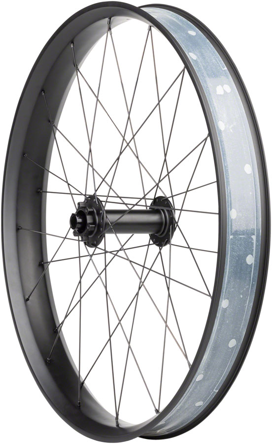 Quality Wheels Alex CF-1 Carbon Bear Pawl Front Wheel - 26" Fat, 15 x 150mm, 6-Bolt, Black, 32H 