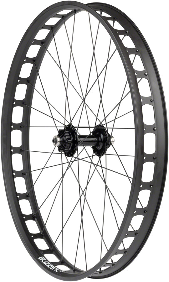 Quality Wheels Blizzerk Front Wheel - 26", QR x 135mm Pugsley, 6-Bolt, Black, 32H