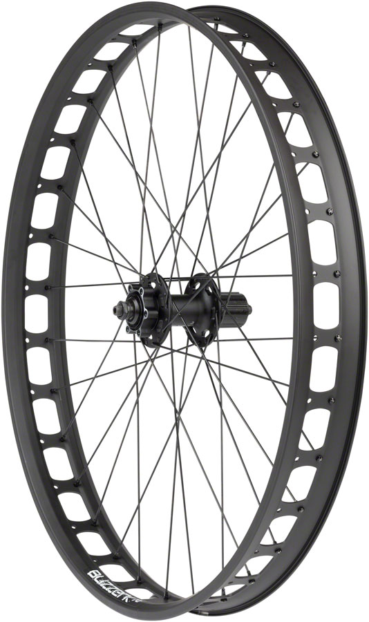 Quality Wheels Blizzerk Rear Wheel - 26", QR x 135mm Pugsley, 6-Bolt, HG 11 MTN, Black, 32H