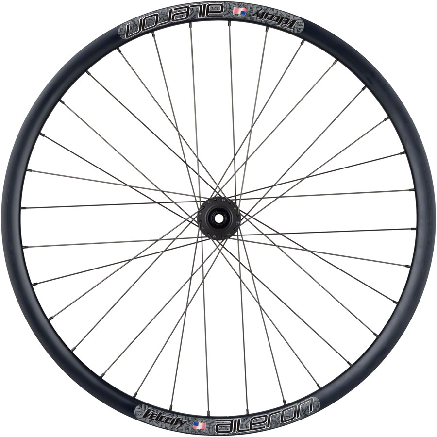 Quality Wheels Bear Pawls / Velocity Aileron Rear Wheel - 700c, 12 x 142mm, Center-Lock, HG 10, Black, 32H