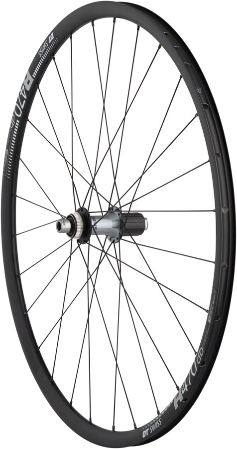 Quality Wheels Ultegra/DT R470db Rear Wheel - 700, 12 x 142mm, Center-Lock, HG 11 MTN, Black, 28H