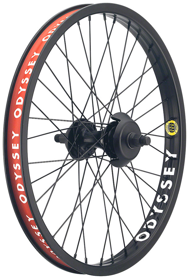 Odyssey Stage-2 Rear Wheel - 20", 14 x 110mm, Rim Brake, LHD Cassette, Black 